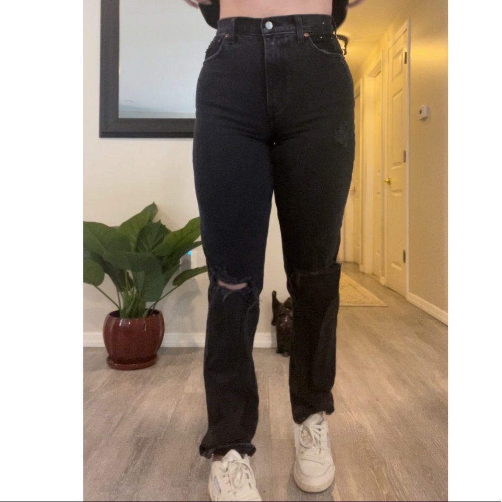 Abercrombie Curve Love 90s ultra high rise straight jeans